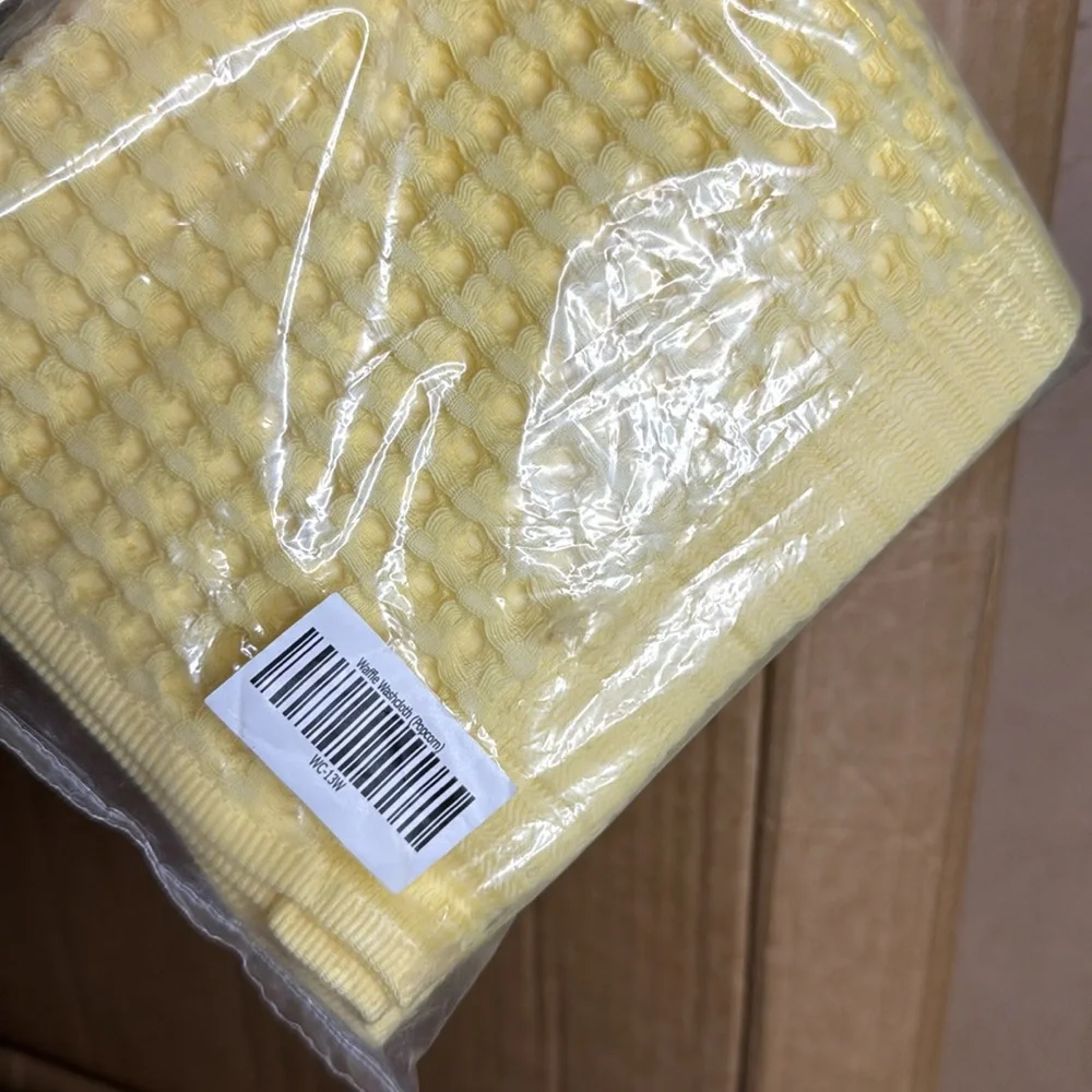 Brooklinen Waffle Washcloth Set 2 Cotton Towels Popcorn